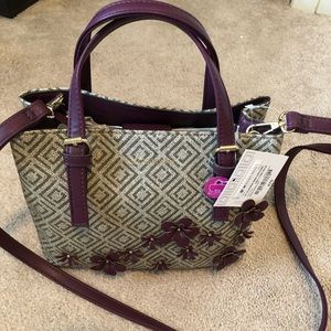 Liz Claiborne Handbag with flower detail